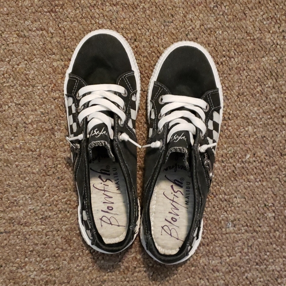 checkered blowfish shoes